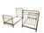 An exceptional matched pair of antique tubular brass twin beds by the renowned American maker Whitcomb Metallic Bedstead...