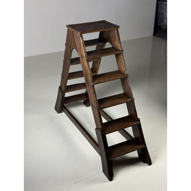 Eglish nOak Library Stairs For Sale - Image 18 of 18