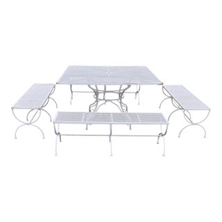 Vintage Patio Set Attributed to Salterini, 5 Pieces For Sale