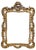 Mid-Century Modern Golden Decorated Wall Mirror, 1960s For Sale