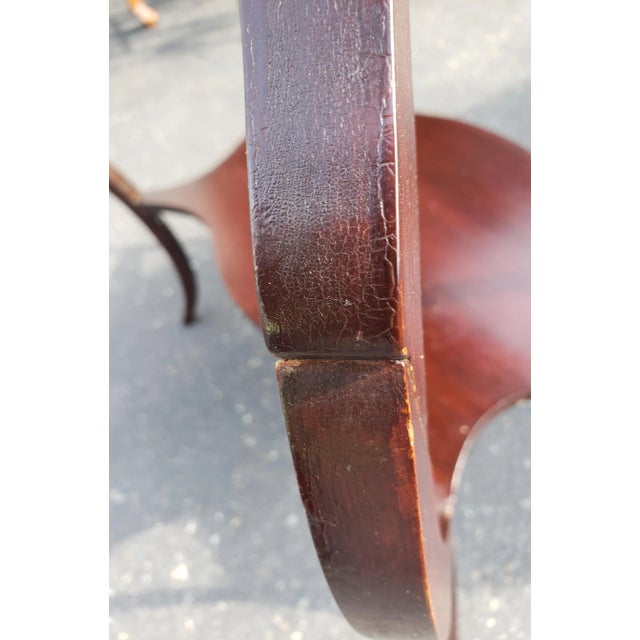 Brown 1800s Georgian Solid Mahogany Accent Table For Sale - Image 8 of 8