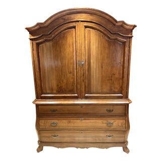 Two-Tiered Sideboard in Wood with Two Doors and Drawers For Sale