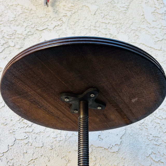 Antique Oak Swivel Piano Stool With Glass Ball Claw Feet, Circa 1900 For Sale - Image 15 of 18