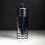 ABOUT Art Deco chromed copper cocktail shaker with black enamel bands and Bakelite collar. Cap lifts to reveal a...