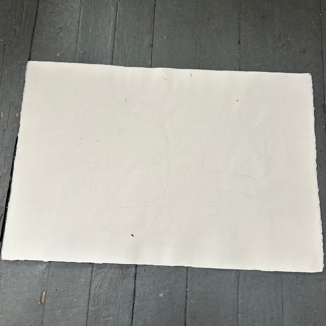 1980’s Original Impressionist Autumn Still Life Watercolor Painting For Sale - Image 4 of 4