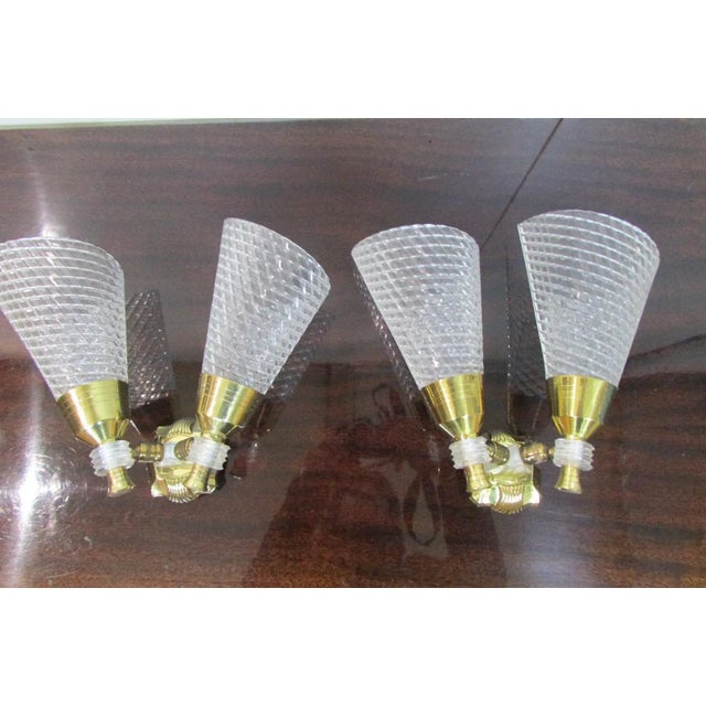 Chandelier & Sconces, 1960s, Set of 3 For Sale - Image 3 of 15