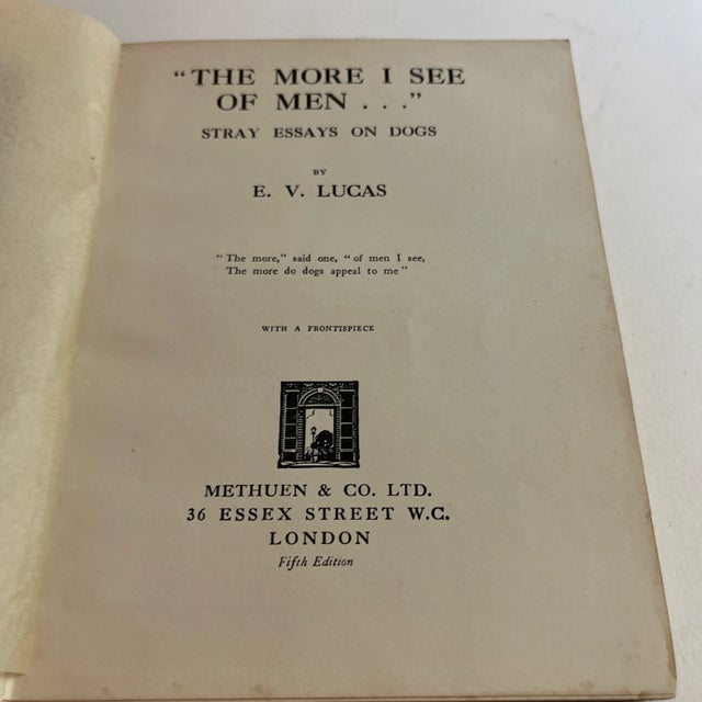 English 1928 the More I See of Men Dog Book For Sale - Image 3 of 7