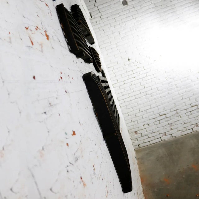 Antique Industrial Foundry Patterns for Molds Handmade Wood Set of Six, Group 9 For Sale - Image 6 of 13