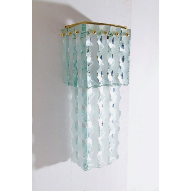 Mid-Century Large Murano Wall Sconces, Italy, Set of 2 For Sale - Image 14 of 16