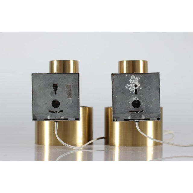 Danish Corda Wall Lights in Brass by Jo Hammerborg for Fog & Mørup, 1960s, Set of 2 For Sale - Image 10 of 15