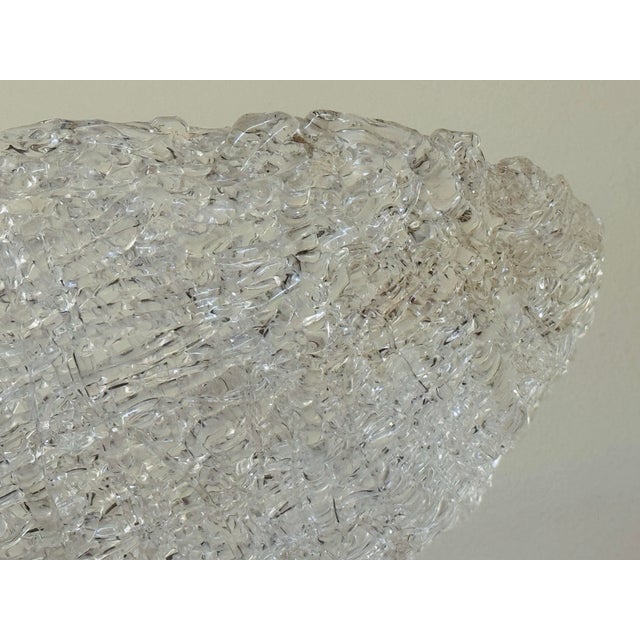 Contemporary Italian Venetian-Style Webbed Glass Bowl For Sale - Image 12 of 12
