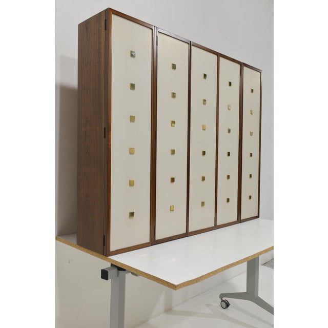 Johnson Furniture Co. Hanging Wall Cabinet by Bert England For Sale - Image 4 of 9