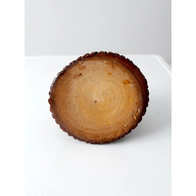 Brown 1930s Pipe Tobacco Humidor and Match Holder For Sale - Image 8 of 9