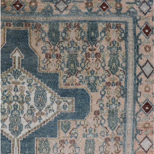 Antique Persian Fine Senneh Rug With Medallion's 3'10 X 5'1 For Sale - Image 10 of 12