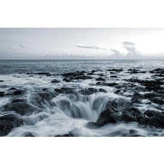 Saltwater Drain - Photograph by George Diebold - Plexiglas Laminated - Island of Kauai, Hawaii For Sale
