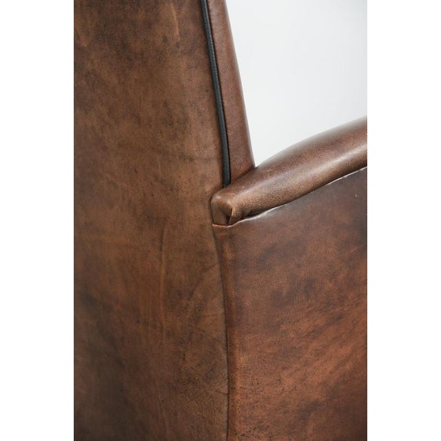Dining Armchairs in Cowhide Leather, Set of 4 For Sale - Image 18 of 18
