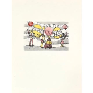 1947 Paul Klee Engraving 30 Lantern Party 1922 Reproduction For Sale