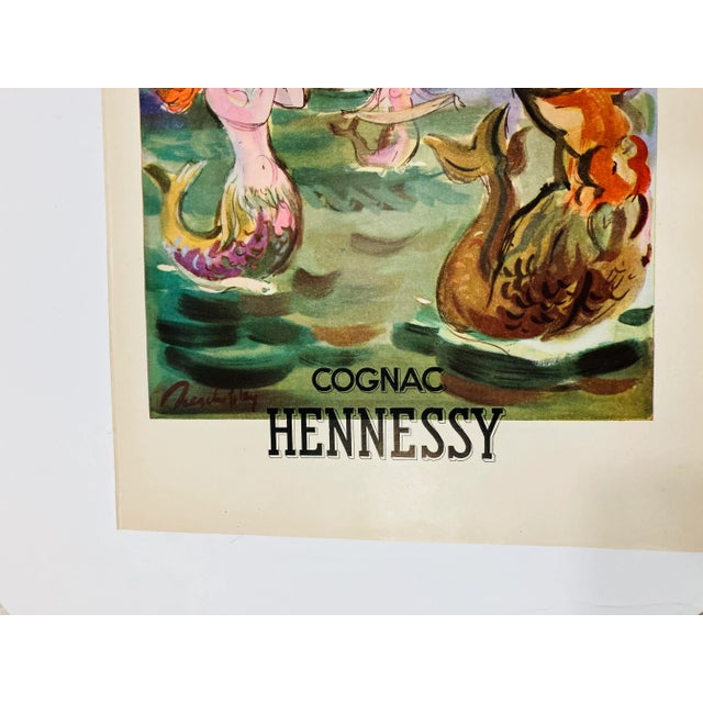 This 11 x 14 advertisement is from the 1940’s for Hennessy Cognac