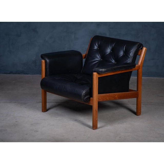 Wood Lounge Chairs in Teak by Karl-Erik Ekselius, 1960s, Set of 2 For Sale - Image 7 of 13