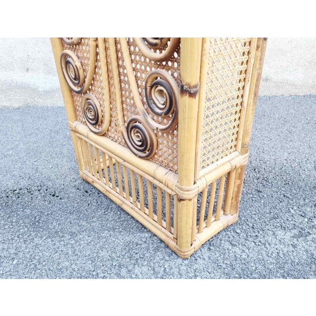 Mid-Century Bamboo and Rattan Radiator Cover by Franco Albini, 1960s For Sale - Image 9 of 13