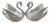 Vintage Ceramic Swan Centerpiece/Cachepot - A Pair For Sale
