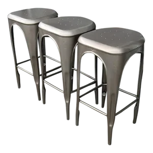 Restoration Hardware Stools - Set of 3