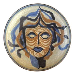 Large Studio Art Pottery Bowl by Volendam, 1970s