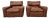 Osaka Brown Leather Armchairs by Moroso, 1980, Set of 2 For Sale
