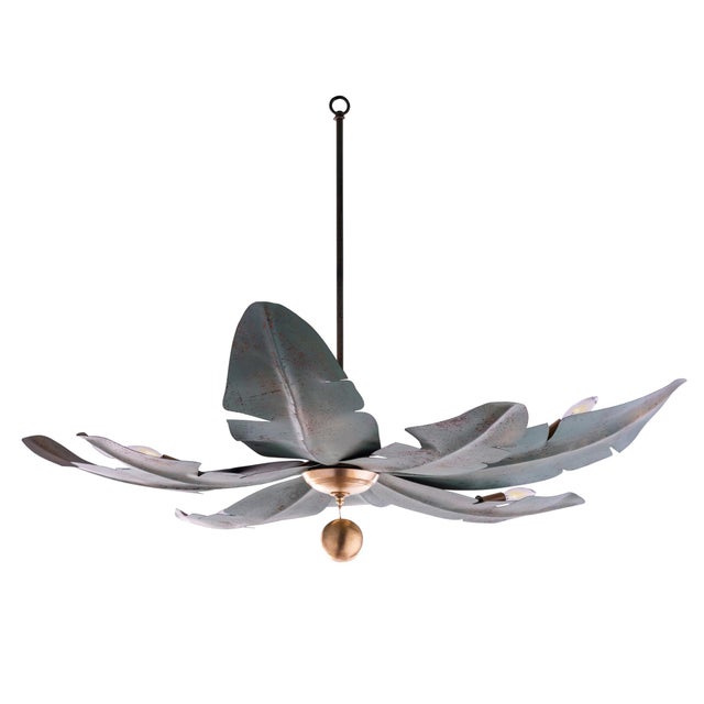 Contemporary Boca Semi-Flush Chandelier by Lowcountry Originals For Sale - Image 3 of 3