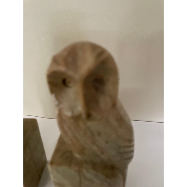 Marble Owl Bookends, 1950s, Set of 2, in Very Good conditions. Designed 1950 to 1959