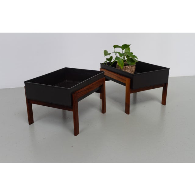 1960s Mid-Century Danish Santos Rosewood Planters, 1960s, Set of 2 For Sale - Image 5 of 18