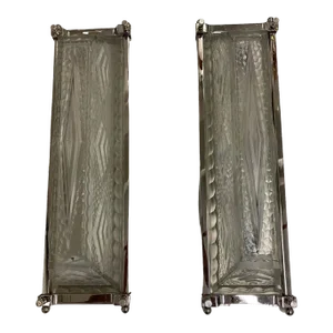 French Art Deco Geometric Sconces - a Pair
