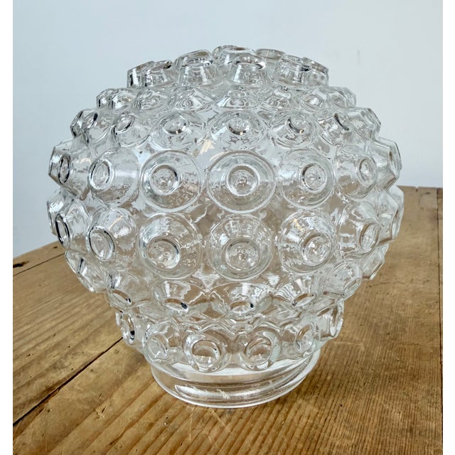 Vintage White Porcelain and Glass Ceiling Light, 1970s For Sale - Image 10 of 14
