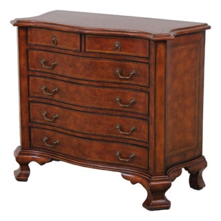 Maitland Smith Leather Wrapped Bachelors Chest For Sale