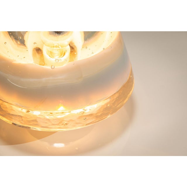 Blue and Clear Murano Glass Table Lamps from Leucos, Italy, 1970s, Set of 2 For Sale - Image 12 of 16