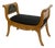 19th Century Karelian Birchwood Bench Boulle Mounts For Sale