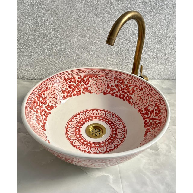 If you have any questions, don’t hesitate to reach out! Experience the ultimate beauty of our pink Flower Ceramic Sink...