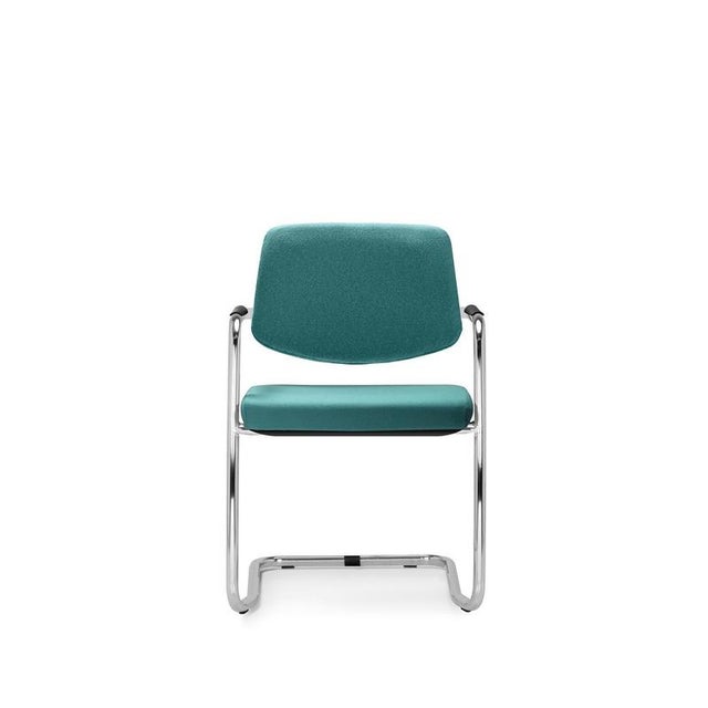 Host Net Chair in Chromed Metal and Mesh by Quinti Sedute For Sale - Image 4 of 8