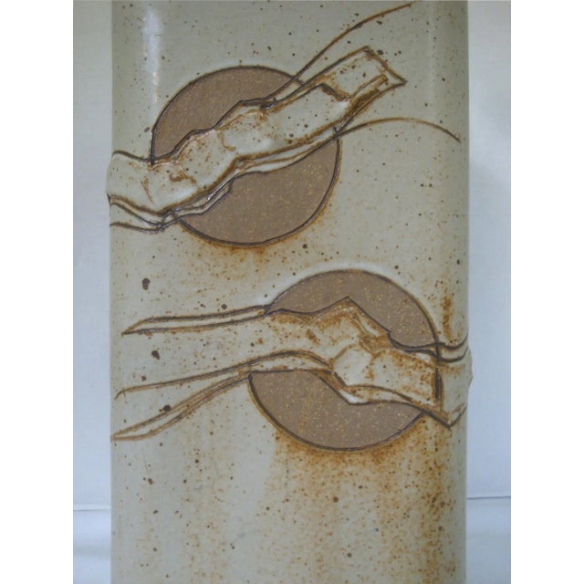 Chuck DeWolfe Mid-Century Clay Studio Pottery Lamp For Sale In Richmond - Image 6 of 9