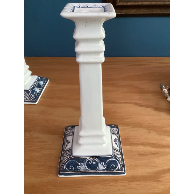 1990s Ceramic Candleholders For Sale - Image 4 of 5