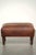 Vintage Brown Ottoman in Sheepskin Leather For Sale - Image 4 of 11