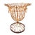 Vintage Scrolled Wrought Iron Tulip Planter Basket For Sale
