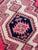 Vintage Persian Runner MAGENTA Pink, Copper Indigo Purple Rug 3.7 x 10.3 For Sale - Image 9 of 12