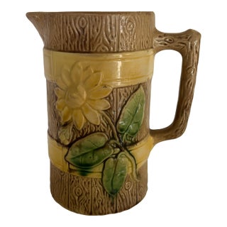 19th Century Majolica Pitcher For Sale