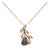 Boulder Opal Pendant With Earth-Mined Diamond Accents in Solid 14k Gold, 8x3mm For Sale