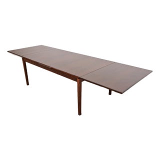 Arne Vodder for H. Sigh & Son's Danish Modern Rosewood Extension Dining Table, Newly Refinished For Sale