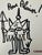 Robert Combas Warrior, 2008 Dedicated drawing in black felt-tip pen on paper Unique piece Signed by hand at the bottom...