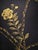 Hand‑Painted Black Gold Chinoiserie Wall Panel, Floral & Bird Motifs For Sale - Image 4 of 6