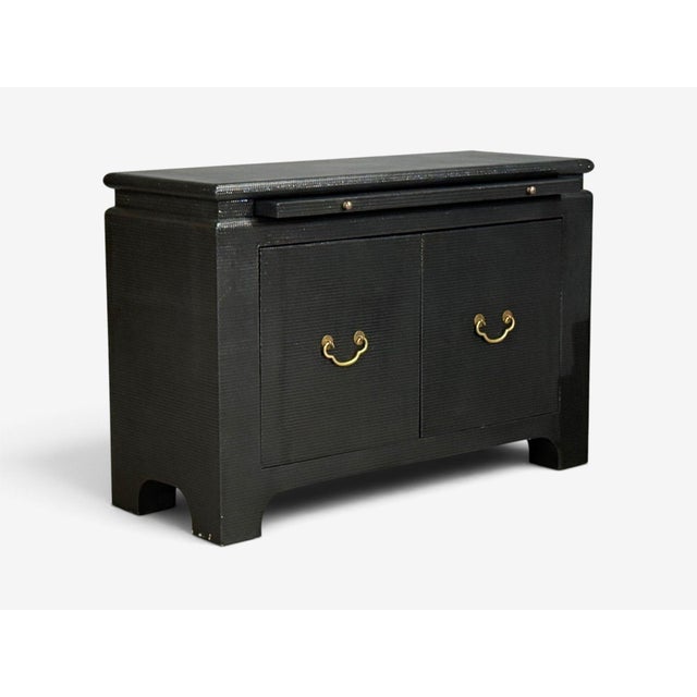 Black Harrison Van-Horn, Commodes, Lacquered Wood, Brass, Usa, 1980s For Sale - Image 8 of 14