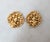 Metal Vintage 1960s Signed Crown Trifari Faux-Citrine & Topaz Clip Earrings-2 Pieces For Sale - Image 7 of 7